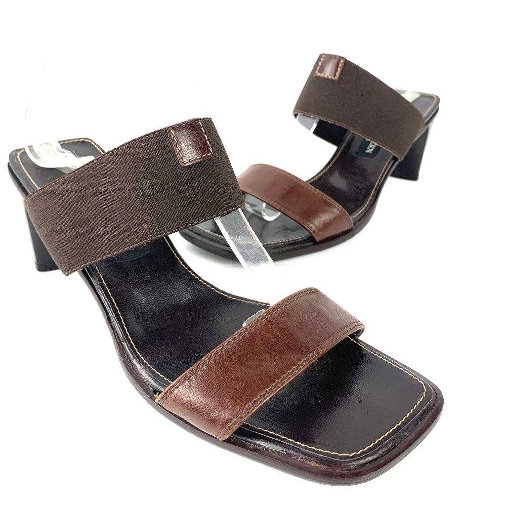 PAUL GREEN Munchen Leather Slide Sandal Heels